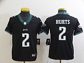 Youth Nike Eagles 2 Jalen Hurts Black Vapor Untouchable Limited Jersey,baseball caps,new era cap wholesale,wholesale hats
